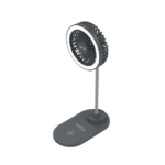 Veho UF-2 3-in-1 USB-Schreibtischventilator, Smartphone-Ladegerät und LED-Lampe
